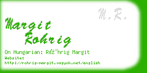 margit rohrig business card